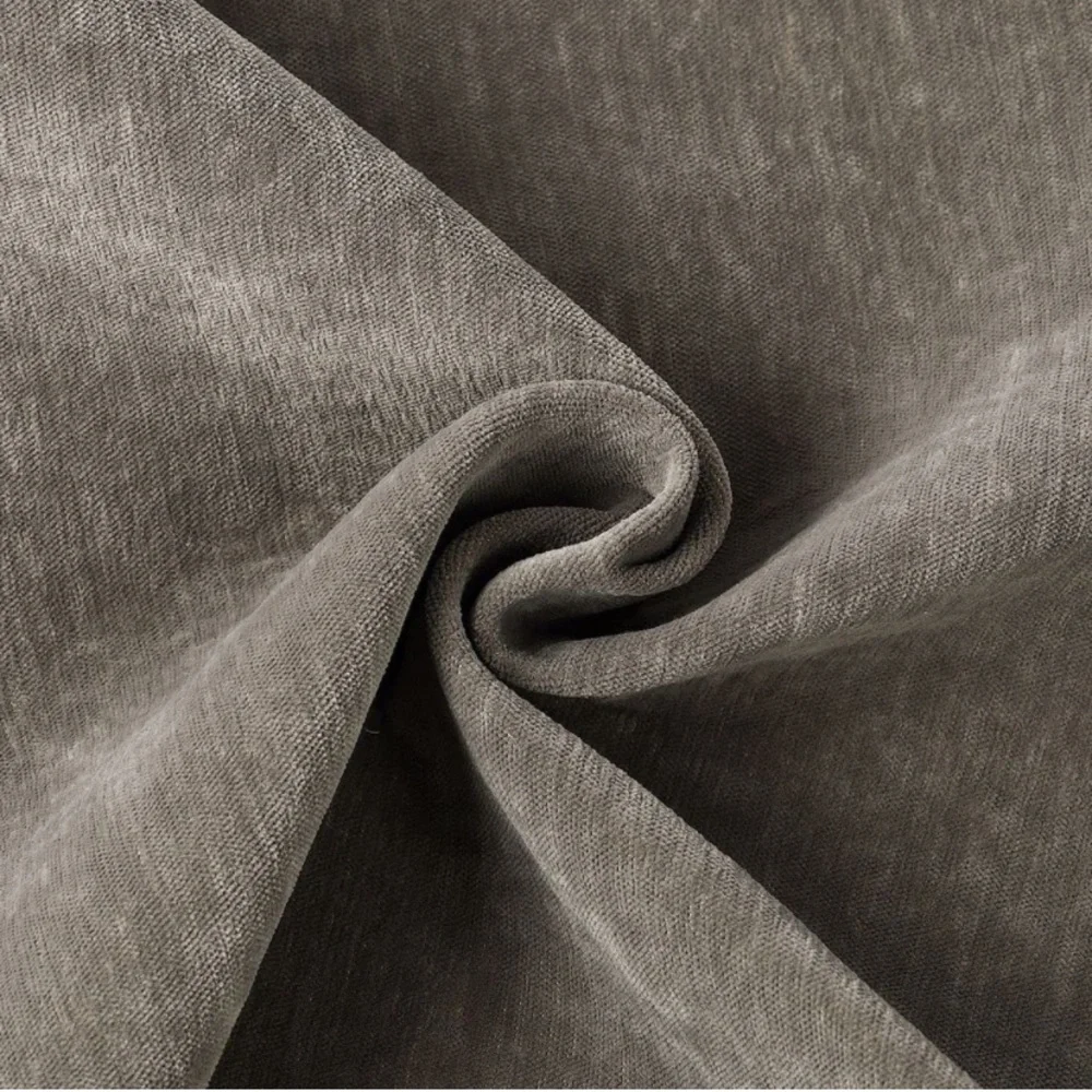 Luxury Home | Rustic TaupeGrey One Button Chenille Oversized Throw Pillow Covers